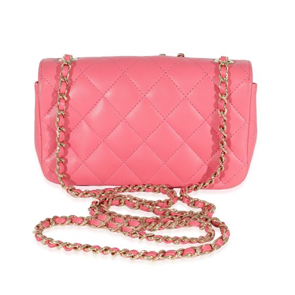 Chanel Pink Lambskin Emoticon Extra Mini Flap - Picture 3 of 9